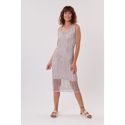 Robe mi-longue en maille sans manches HANAEL DERHY