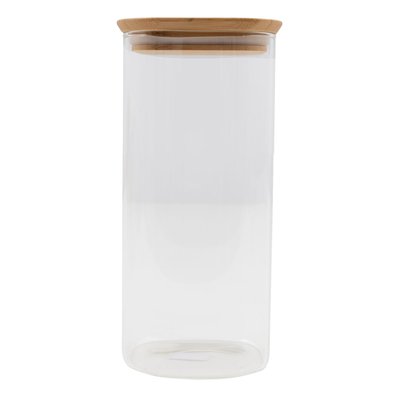 Bocal De Conservation En Verre Avec Couvercle En Bambou 1,4 L POINT VIRGULE