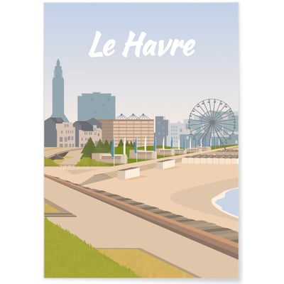 Affiche ville Le Havre L'AFFICHERIE