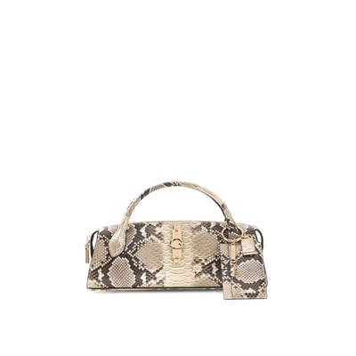 Yvonne Animalier Print Mini Sacoche GUESS