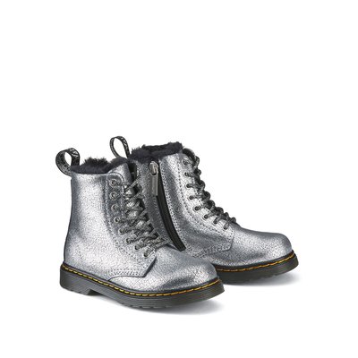 Boots fourrées 1460 en cuir foil DR. MARTENS