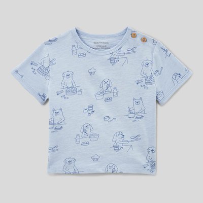 T-shirt manches courtes imprimé en coton BIO GOTS BOUT'CHOU