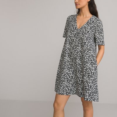 Robe courte évasée, imprimé fleurs LA REDOUTE COLLECTIONS
