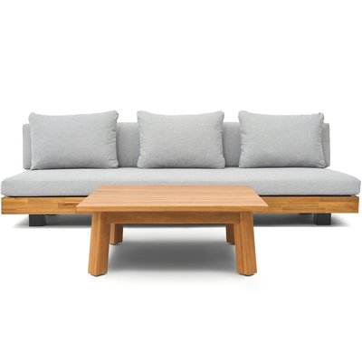 Salon de jardin 3 places en bois FSC - CAPRI HOMIFAB