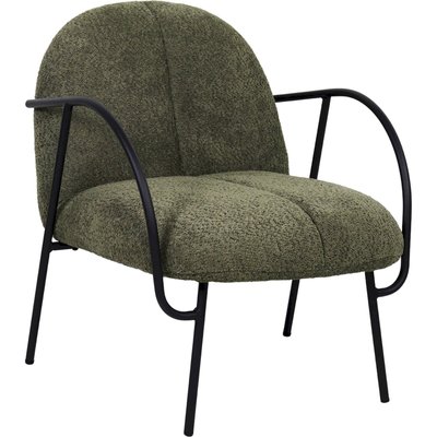 fauteuil  élégant en tissu doux et structure métal RECOLLECTION