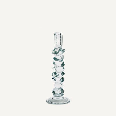 Bougeoir en verre transparent, H35 cm, Qimera AM.PM