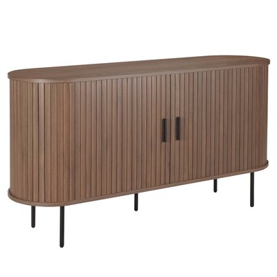 Buffet 2 portes en MDF décor mélaminé et acier 140 cm, MARIUS OVIALA