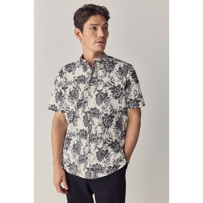 Chemise manches courtes en crépon de coton NEXT