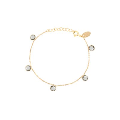 Bracelet multi moorea amethyste verte CAROLINE NAJMAN