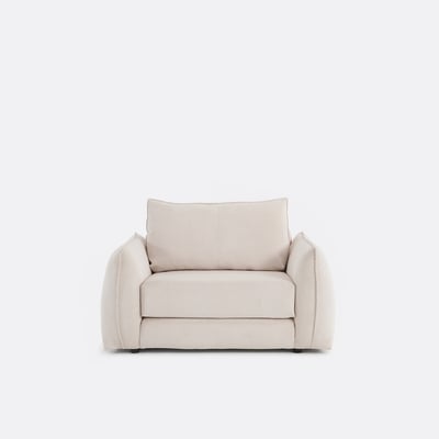 Fauteuil droit convertible, 1 place, en velours côtelé fines côtes, TIKI LA REDOUTE INTERIEURS