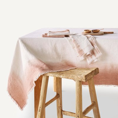 Sunrise Tie Dye 100% Linen Tablecloth AM.PM