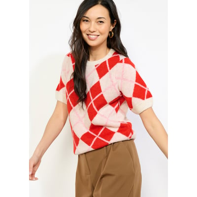 Pull à losanges doux LOLALIZA