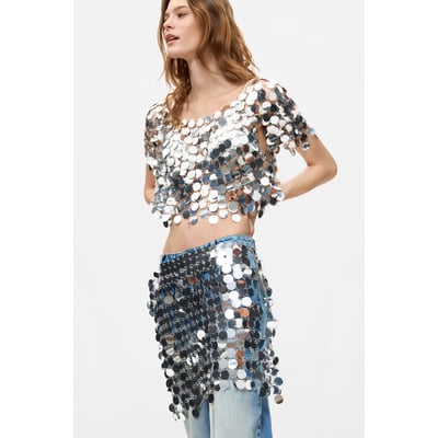 Paréo court à sequins DESIGUAL