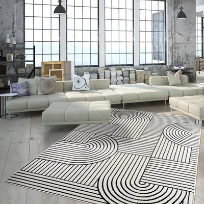 Tapis salon et chambre tissé motif géométrique AF1 COURLI UN AMOUR DE TAPIS