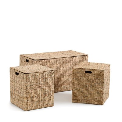 Set van 3 koffers in waterhyacint  L86 cm, Semra LA REDOUTE INTERIEURS