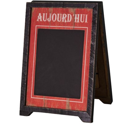 Chevalet de table ardoise 'aujourd'hui' 23x21.5x33.5cm WADIGA