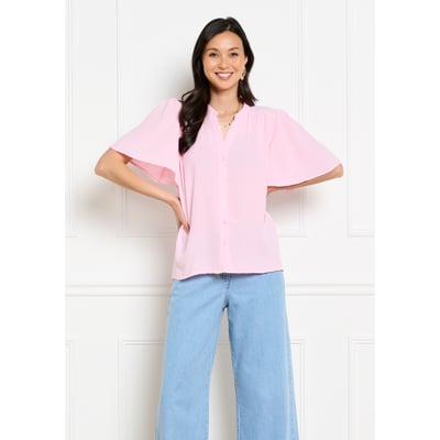Blouse fluide col mao LOLALIZA