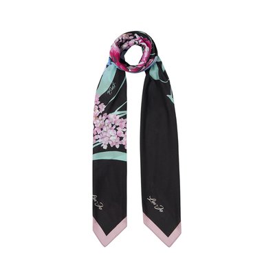 Foulard noir à fleurs LIU JO