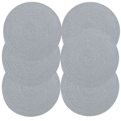 Lot de 6 sets de table rond en coton Alana TOILINUX