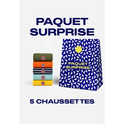 Lot de 5 paires de chaussettes surprise ! Robuste LE SLIP FRANCAIS