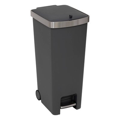 Poubelle slim à pédale 45L gris 5FIVE SIMPLY SMART