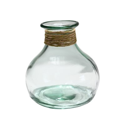 Vase dame-jeanne en verre recyclé h 21 cm MIRAMAR SENSEI MAISON