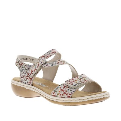 Sandales cuir talon compensé bas RIEKER