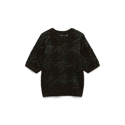 Pull manches courtes en maille pailleté VERO MODA