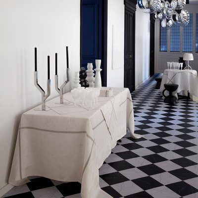 Nappe en Lin, ARMOIRIES LE JACQUARD FRANCAIS