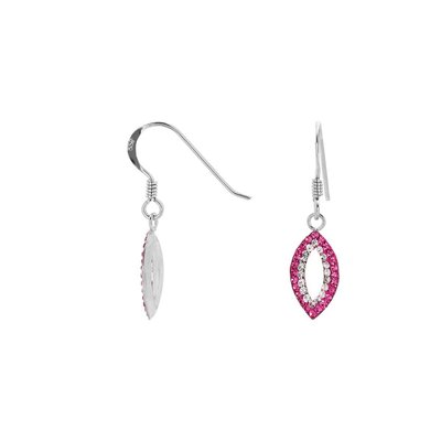 Boucles d'oreilles en argent 925 et cristal CLEOR