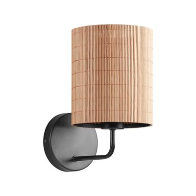 Applique Bambou Et Metal Noir Rail MILLUMINE