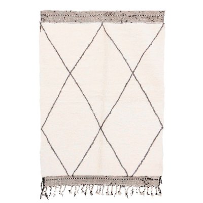 Tapis berbere marocain pure laine beige AFK LIVING