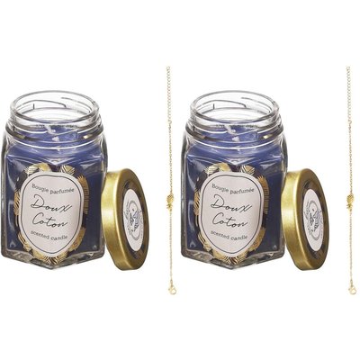 Bougie parfumée en bocal avec bijou surprise (Lot de 2) CMP