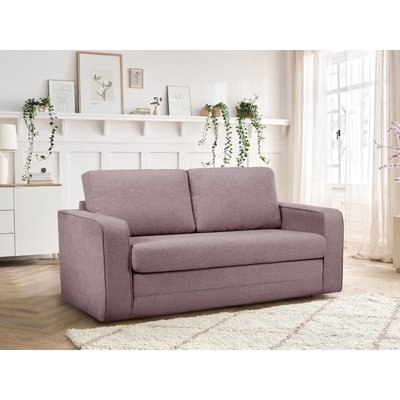 Canapé droit convertible 2 places en tissu chiné, COME BOBOCHIC