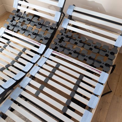 Ensemble matelas relaxation 100% latex, sommier TPR et pieds Crépuscule 600 SOMEO