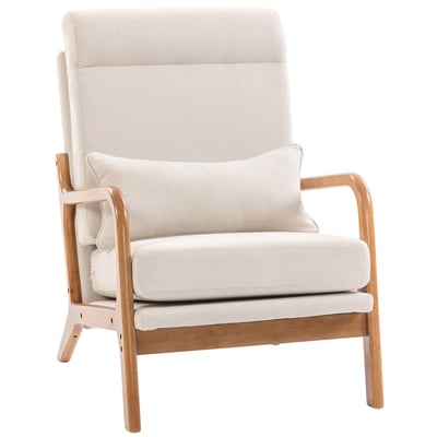 Accent Chair Tissu de lin (100 % polyester) HOMCOM