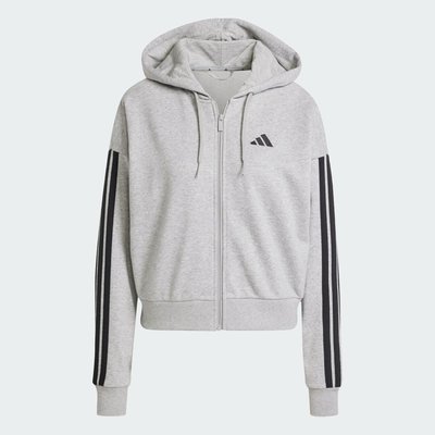 Veste à capuche entièrement zippée French terry 3 bandes Essentials ADIDAS SPORTSWEAR