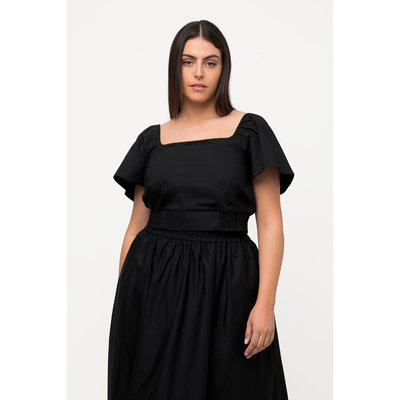 Blouse courte à manches courtes et encolure ULLA POPKEN