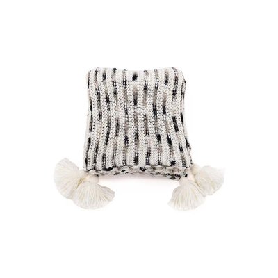 Jeté de canapé avec pompons Unny 170 x 130 cm VENTURE HOME