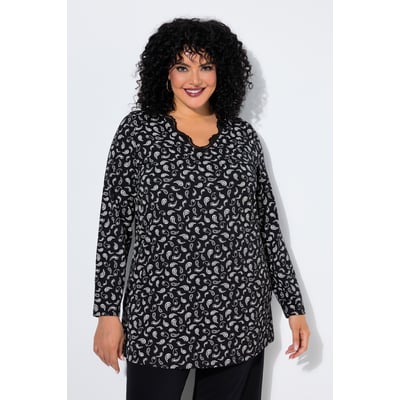 T-shirt long, motif cachemire ULLA POPKEN