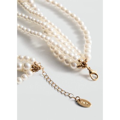 Collier perles chaînes multiples MANGO