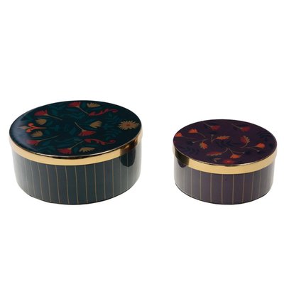 Set de 2 boites Aurore métal AMADEUS