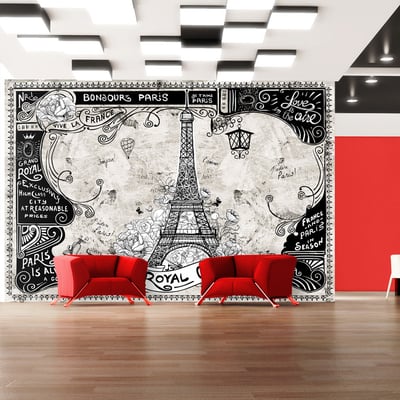 Papier peint intissé panoramique Ville et Architecture Bonjour Paris EDEN