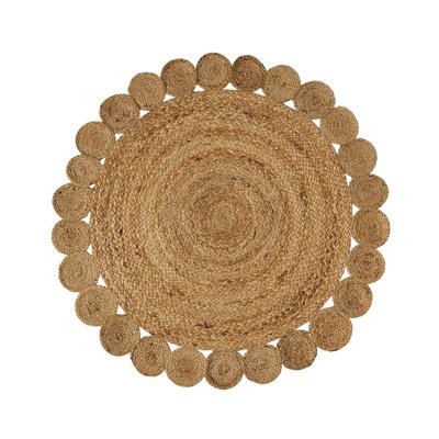 Tapis rond déco jute - diamètre 120cm WADIGA