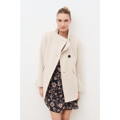 Manteau trapèze col montant laine ALIB CAROLL