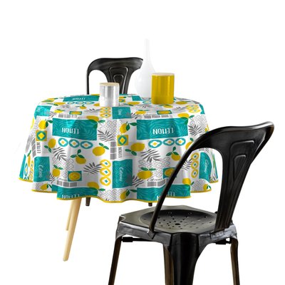 Nappe ronde citronnade DOUCEUR D'INTÉRIEUR