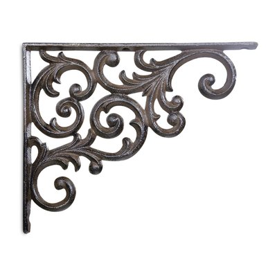 Crédence Fonte Marron 24x2x19.5cm - DECORATION D’AUTREFOIS
