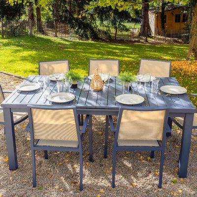 Table de jardin extensible 8/10 personnes HOME MAISON