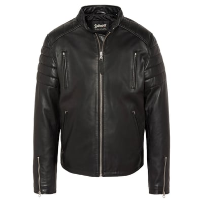 Blouson motard, cuir d'agneau SCHOTT