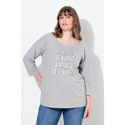 T-shirt oversize à col rond et manches 3/4 ULLA POPKEN